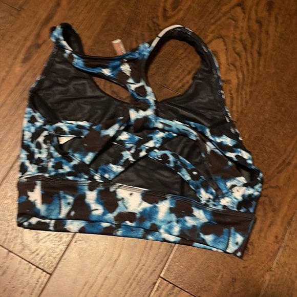 Women’s blue Tye-dye sports bra/swim top FP movement Small - Picture 3 of 5
